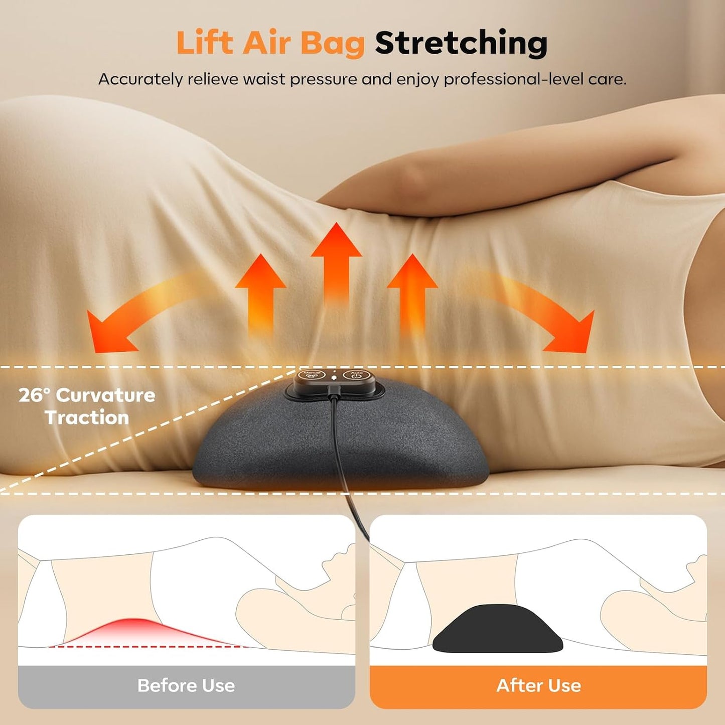WarmWave - Pillow Massage Heating Waist Pad